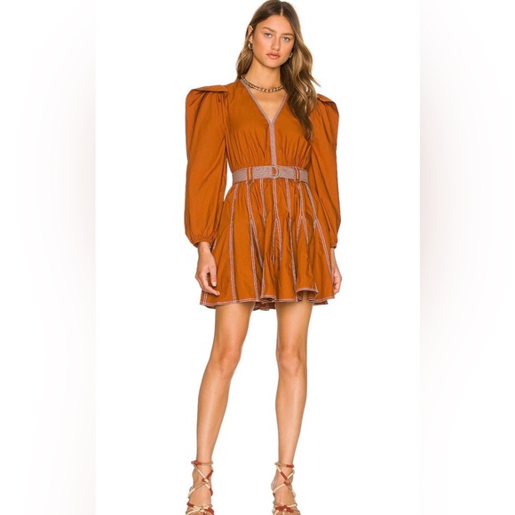 Ulla Johnson Dresses & Skirts - Ulla Johnson Rust Long Sleeve Dress